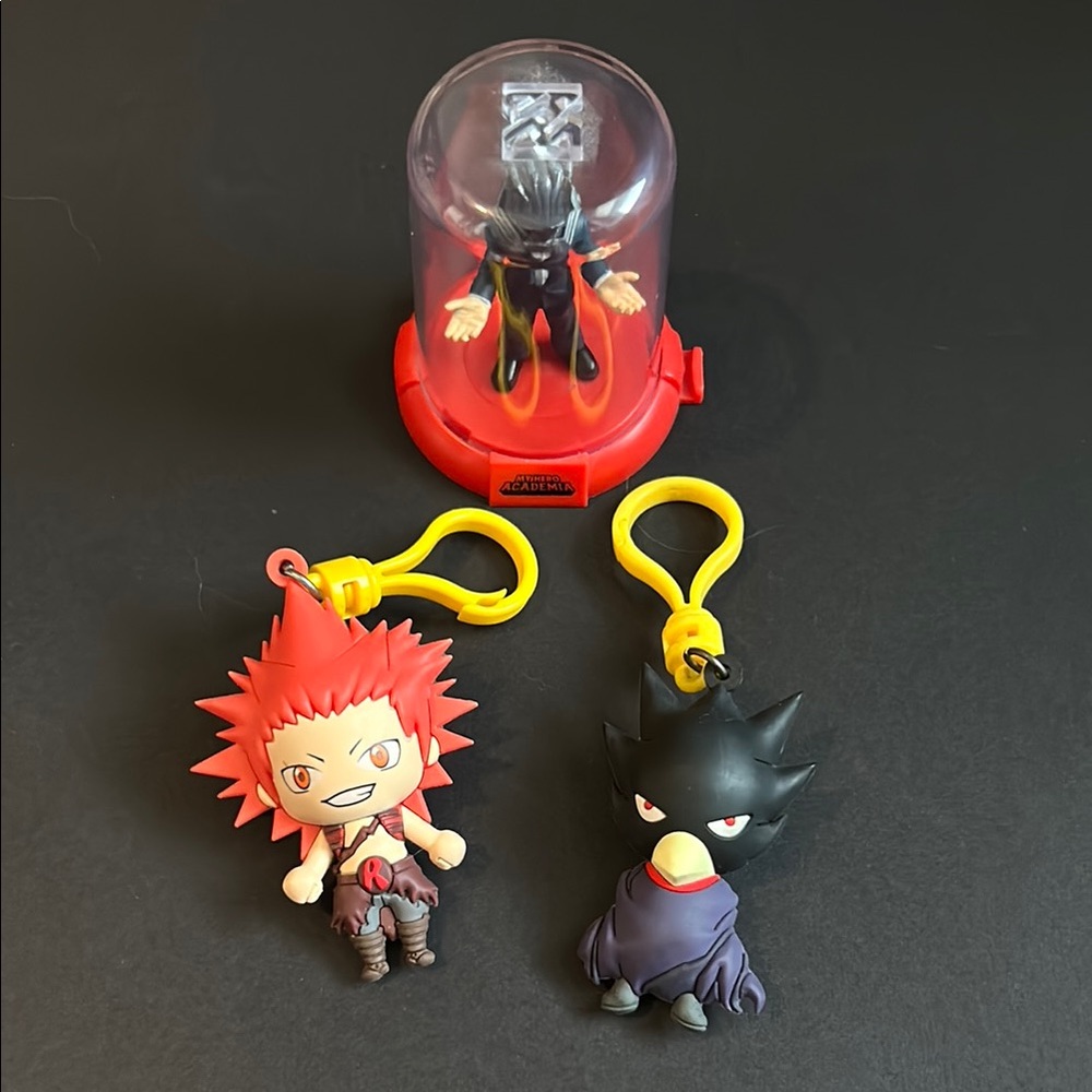 Bundle My Hero Academia - Domez All for One, Fumikage and Kirishima keychain